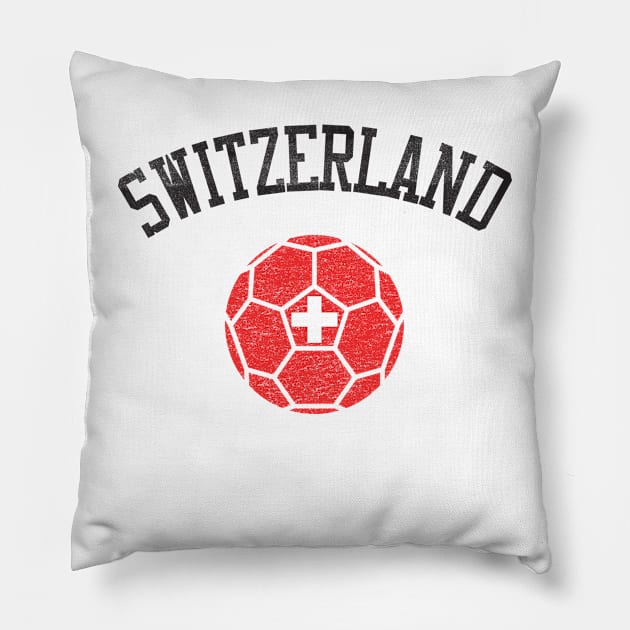 Switzerland Soccer Team Heritage Flag Pillow by ryanjaycruz