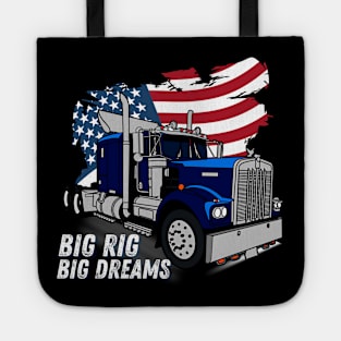 Big Rig Big Dreams USA 18 Wheeler Trucker Tote