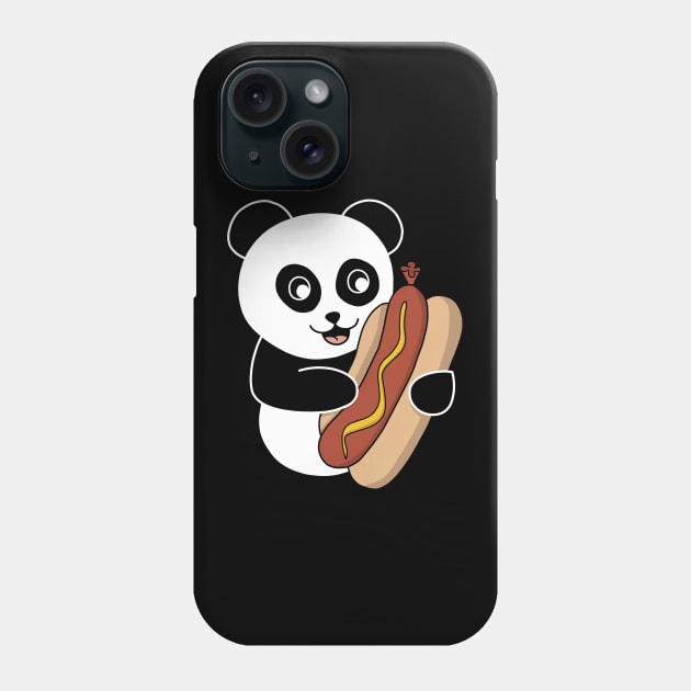 The Panda's Hot Dog Phone Case by pako-valor