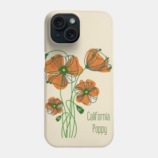 California Poppy Phone Case