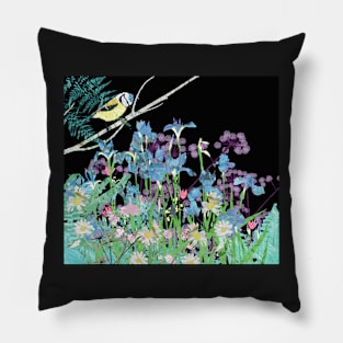 Black Lacquerware Secret Garden Pillow