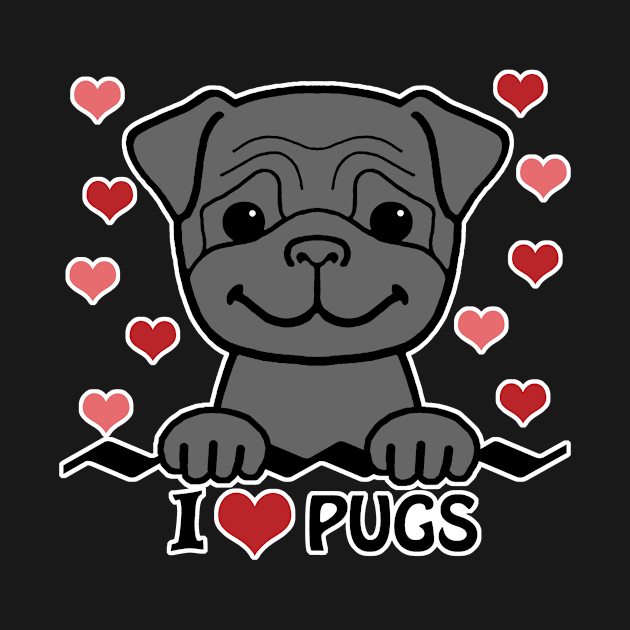 I Love Pugs by AnitaValle