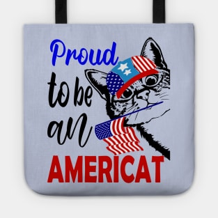 Proud to be an americat...4th of july gift Tote