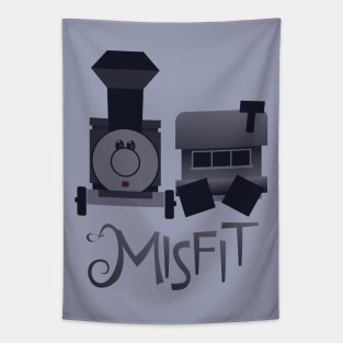 Misfit - Square-Wheeled Caboose Train Tapestry