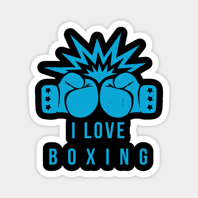 i love boxing Magnet by ElRyan