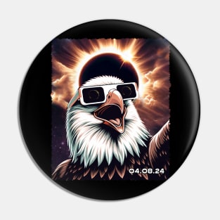 Solar Eclipse Eagle: Bold Tee Honoring the Mighty Eagle Spirit Pin