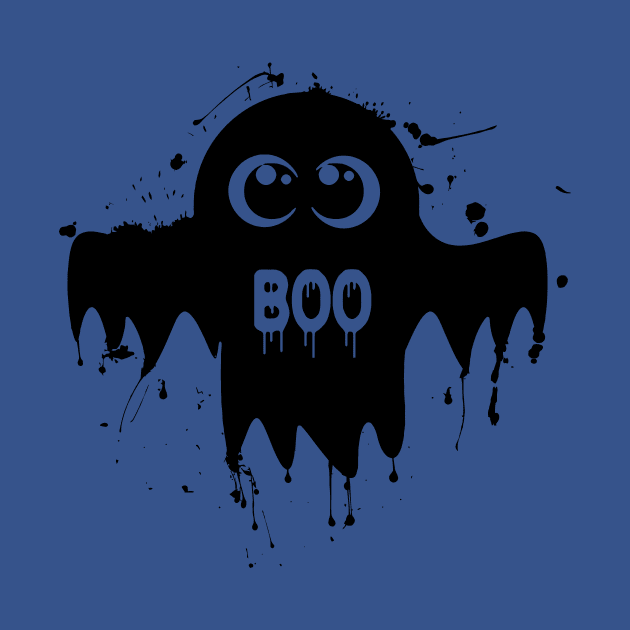 Cute Ghost - Halloween Vector by malaqueen