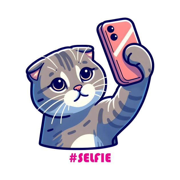 Cat Selfie by Rawlifegraphic