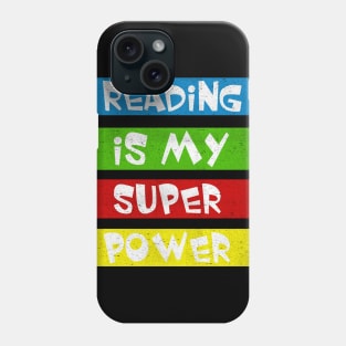 reading is my superpower Phone Case