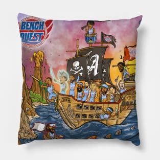 Pirates of L.A. by the Bench On a QUEST movement Pillow