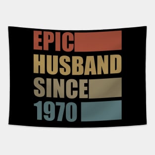 Vintage Epic Husband Since 1970 Tapestry