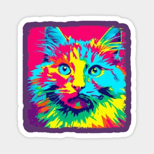 Ragamuffin Pop Art - Cat Lover Gift Magnet