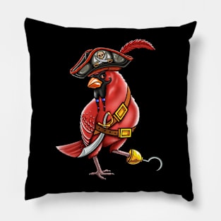 Red Cardinal pirate Pillow