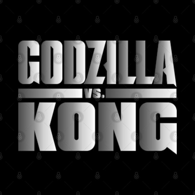 godzilla vs kong team godzilla Kong grey logo by Pannolinno