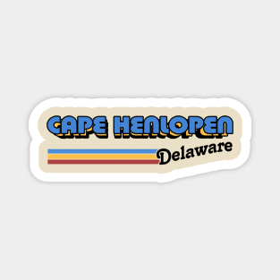 Cape Henlopen, Delaware / / Retro Style Design Magnet