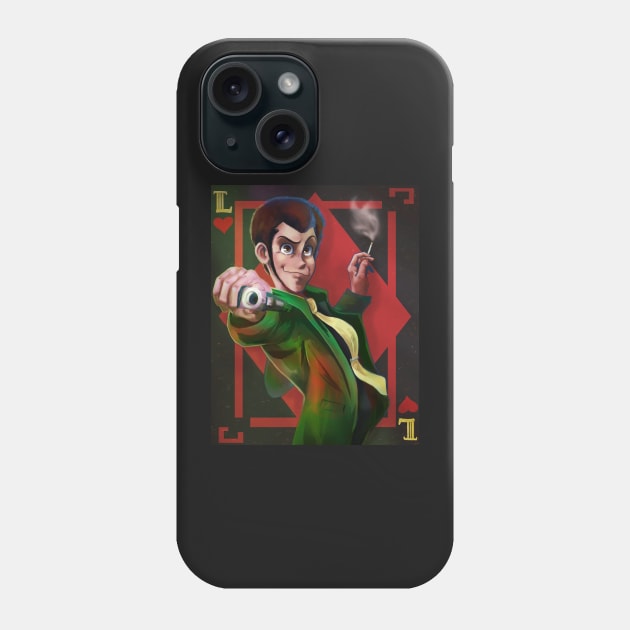 Lupin the Third (Green Jacket) Phone Case by JuliaMaiDesigns