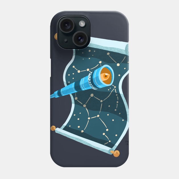 Astronomy Phone Case by washburnillustration