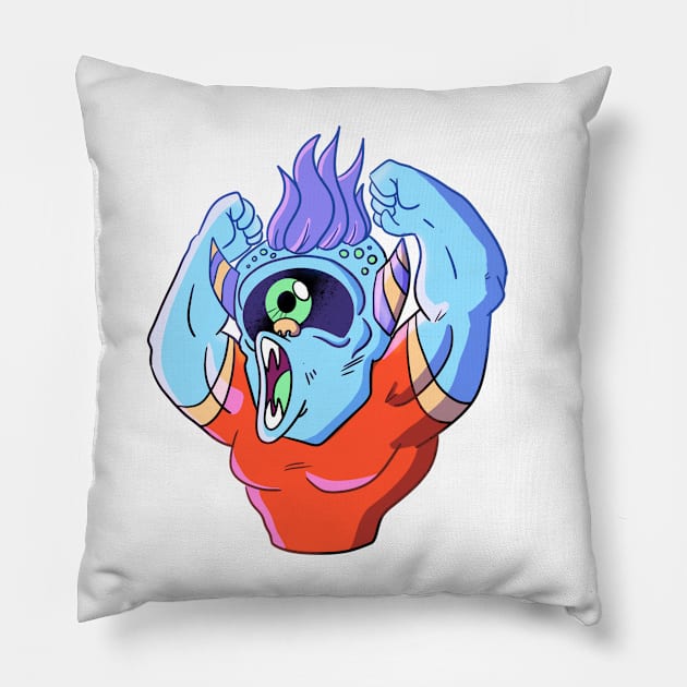 Monster Rising Pillow by MorenoArtwork