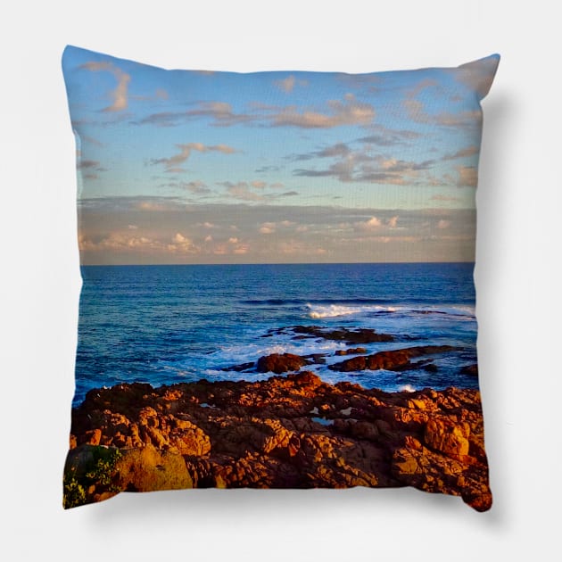 Red Rocks of the Sea! Pillow by Mickangelhere1