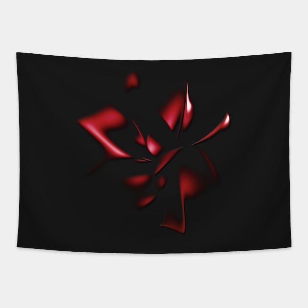 Dark Flower Tapestry by cinema4design