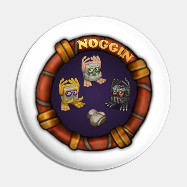 My Singing Monsters Noggin Circle Pin by geekers25