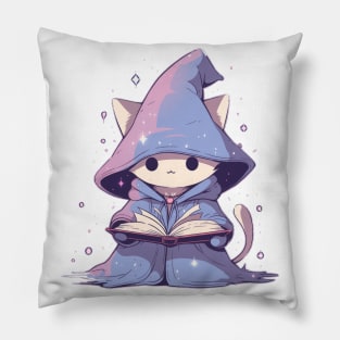 Cute Wizard Cat Hero Pillow