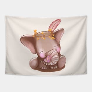 Elephant and Butterfly Tapestry