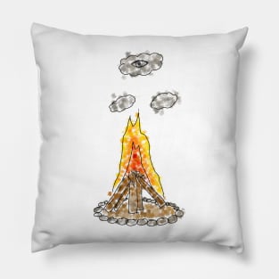 See The Beauty -Campfire Pillow