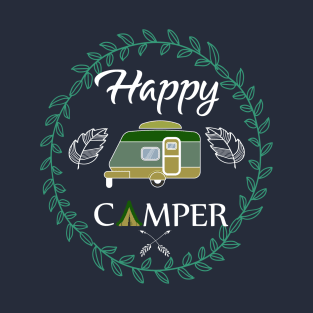 Happy Camper , Happy Camping Gift T-Shirt