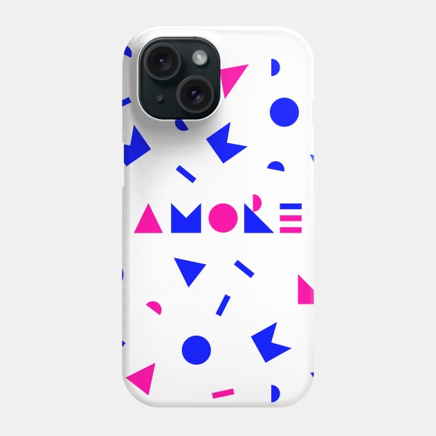 AMORE italian LOVE and pattern Phone Case by kindsouldesign