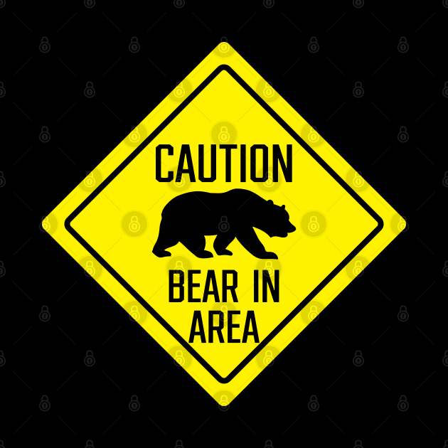 Caution bear in area sign by SignX365