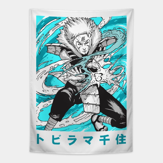 Tobirama Anime Fanart Tapestry by Planet of Tees