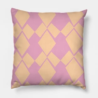 Geometric Diamonds Design (Peach) Pillow