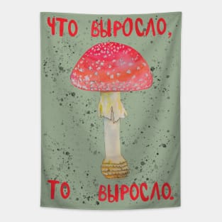 Fly agaric mushroom "Что выросло, то выросло" Tapestry