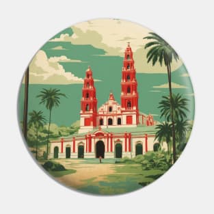 Papantla Veracruz Mexico Vintage Tourism Travel Pin