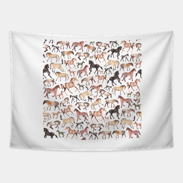 Horses Tapestry by Elena_ONeill