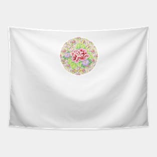 Pink Kimono Bouquet Tapestry