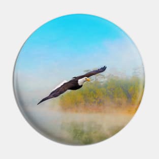 Bald Eagle in Flight Pin