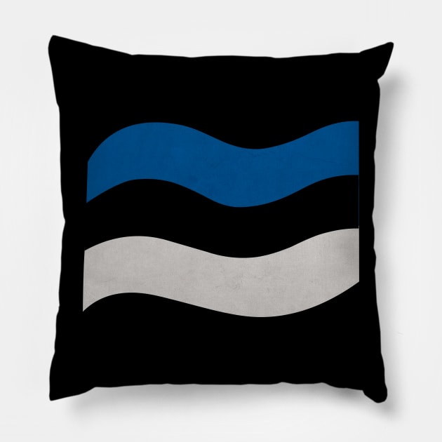 The flag of Estonia Pillow by Purrfect