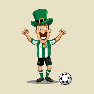 leprechaun wearing football kits T-Shirt