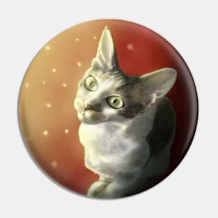 Christmas Kitten Pin