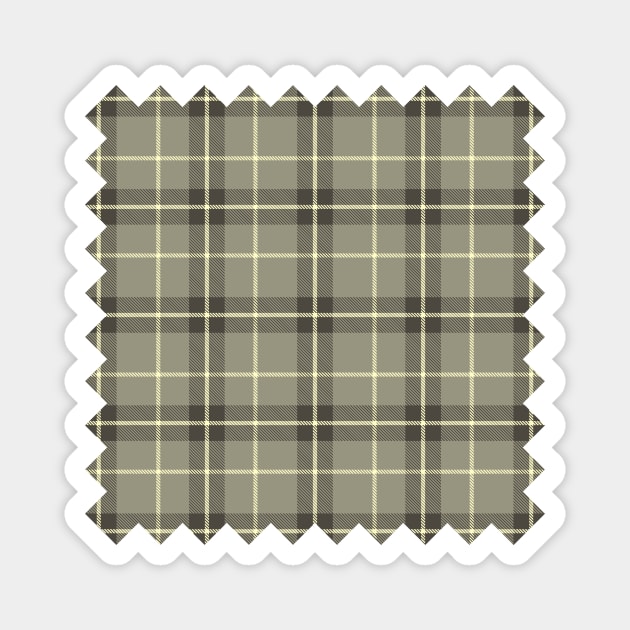 Khaki Tartan Magnet by sifis