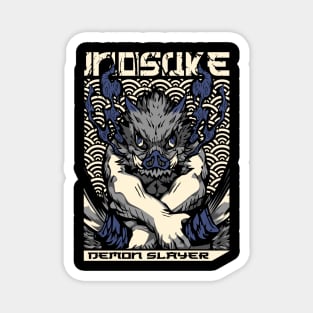 Demon Slayer Inosuke Raging Beast Form Magnet