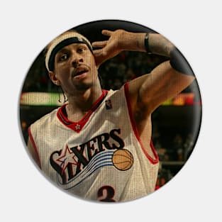 Allen Iverson Sixers Vintage Pin