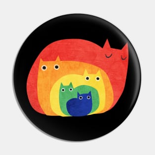 Rainbow cats Pin