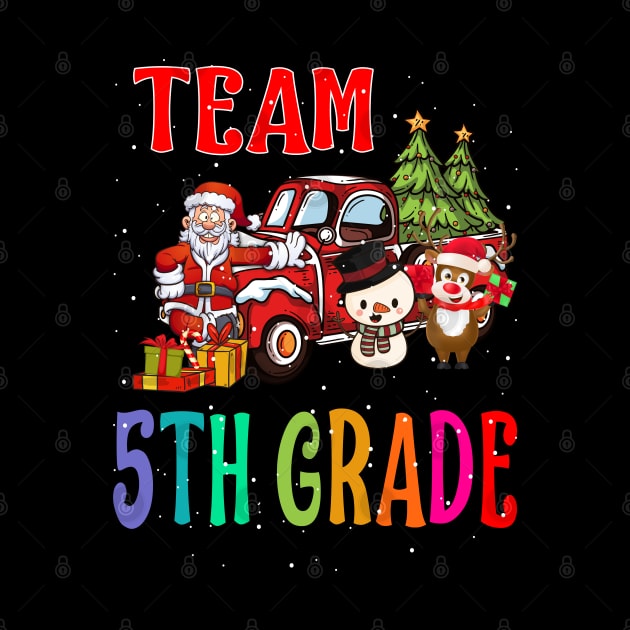 Team 5Th Grade Santa And Reindeer Christmas by intelus