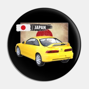 Yellow Acura Integra 1999 03 Pin