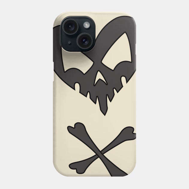 Skull Heart Phone Case by BiobulletM