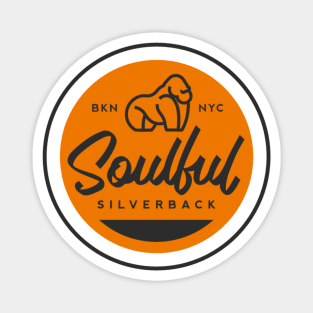 Soulful Silverback Badge Patch Magnet