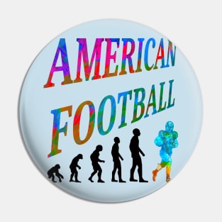 Evolution American Football Pin